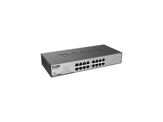D-Link Ethernet Switch, 16 Port 10/100 Unmanaged Desktop