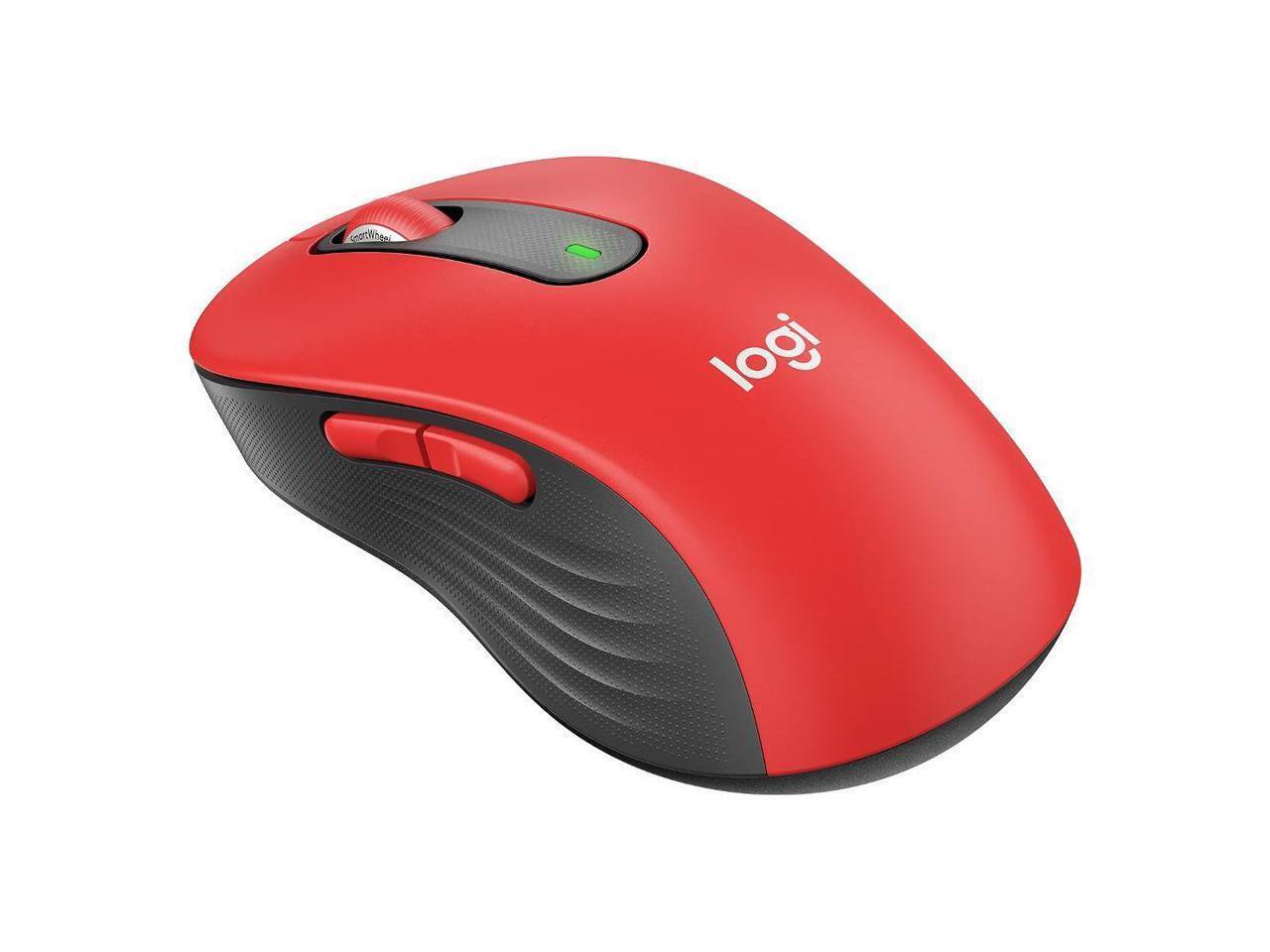 Logitech Signature M650 L Mouse Optical Wireless Bluetooth/Radio Frequency Red